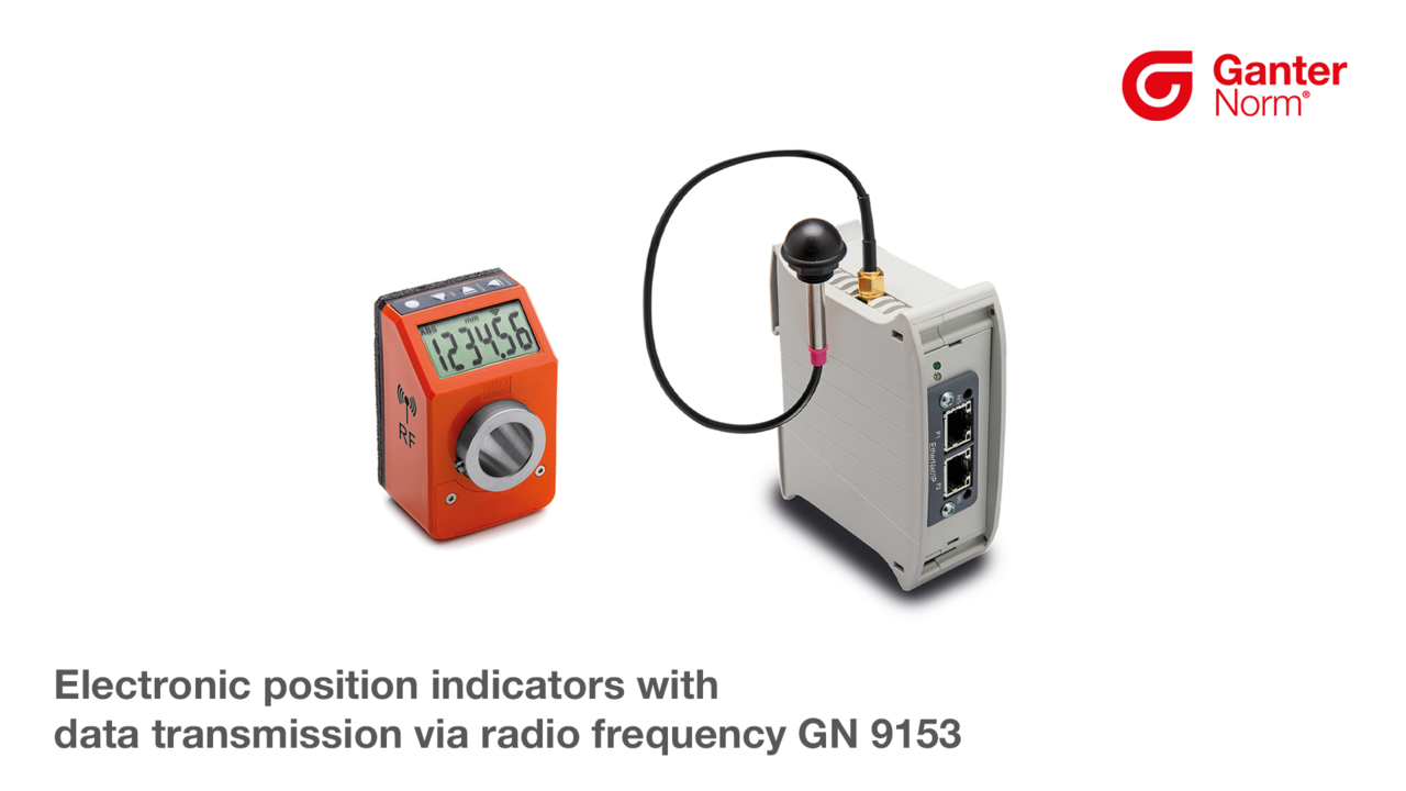 Elektroniset asennon ilmaisimet radiotaajuustiedonsiirrolla GN 9153