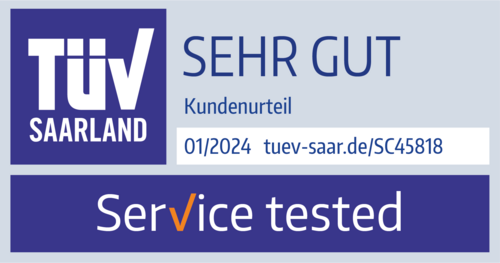 TÜV-Siegel "Sehr Gut" für Ganter Service bestätigt