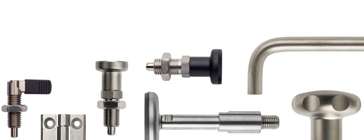 thumbnail image 2 of Ganter GN 434 Stainless Steel Wing Nuts – Pack Of 2, M6 Thread, Silver Fine Cast Iron Finish 2 of 5